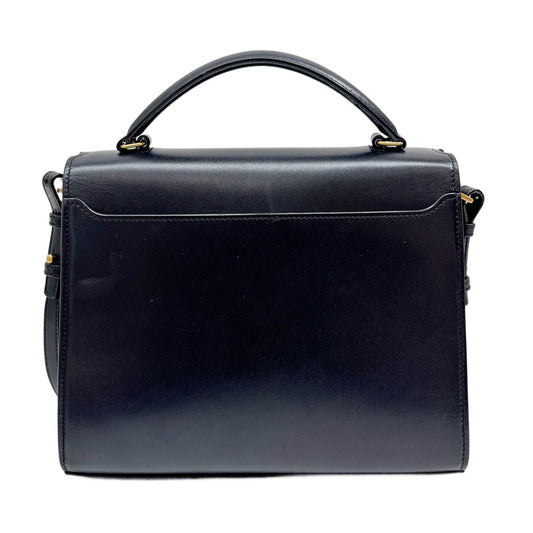 Cassandra Black Suede & Leather Two Way Bag
