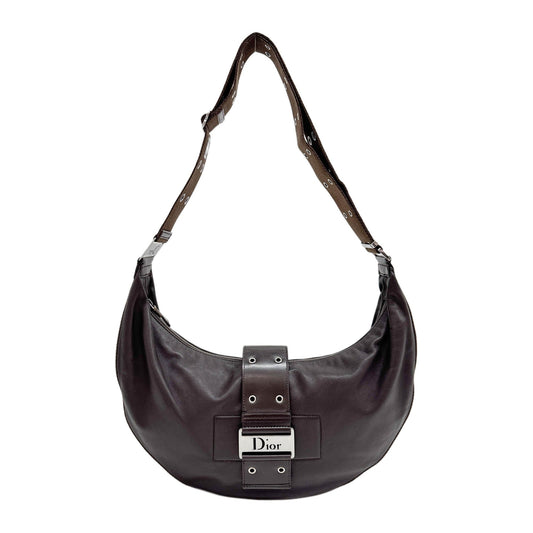 Street Chic Hobo Brown Leather Shoulder Bag