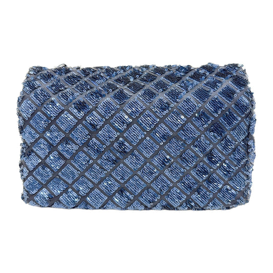 Classic Flap 2012-2013 Matelasse Blue Sequin Shoulder Bag