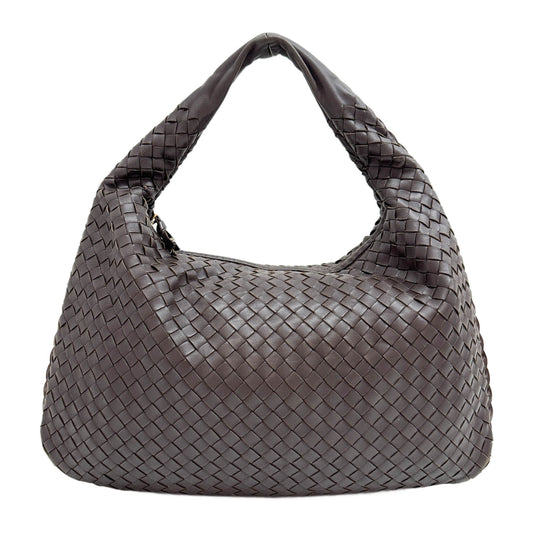 Veneta Intrecciato Brown Leather Shoulder Bag