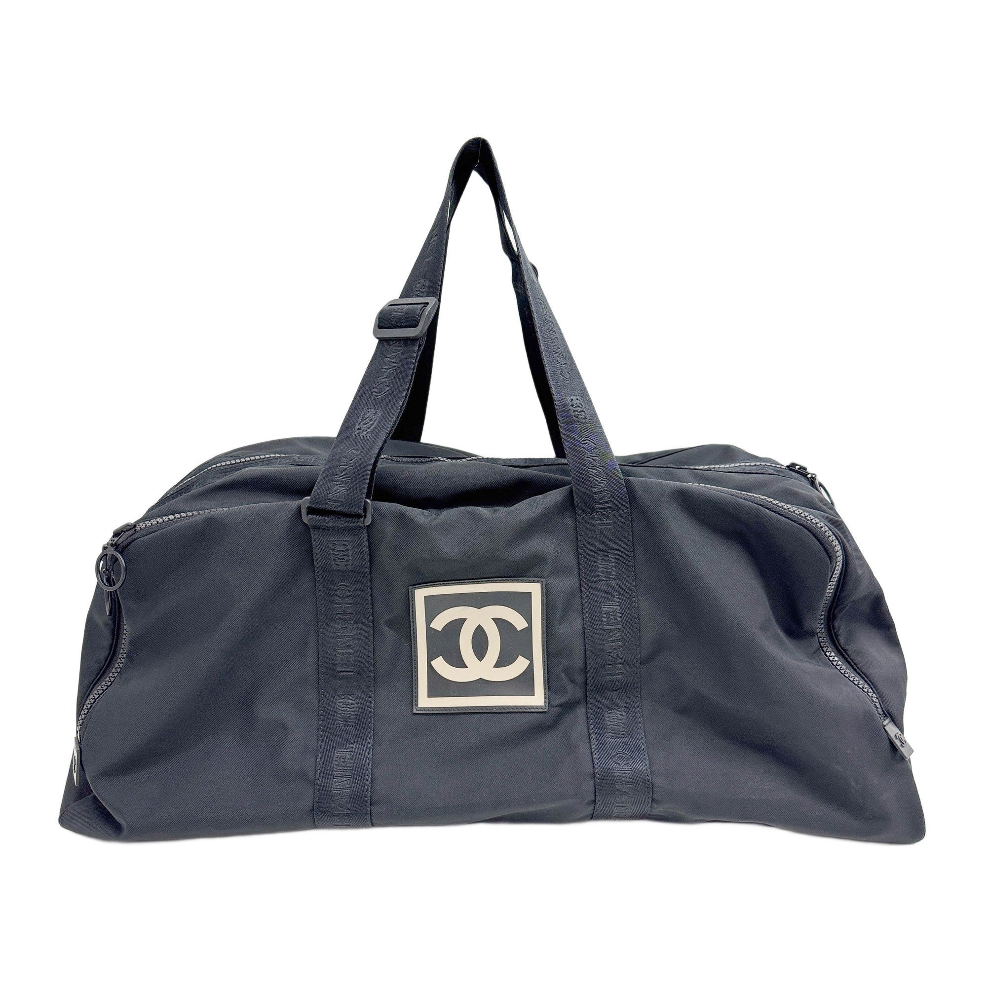 2002 Coco Mark Black Nylon Duffle Bag