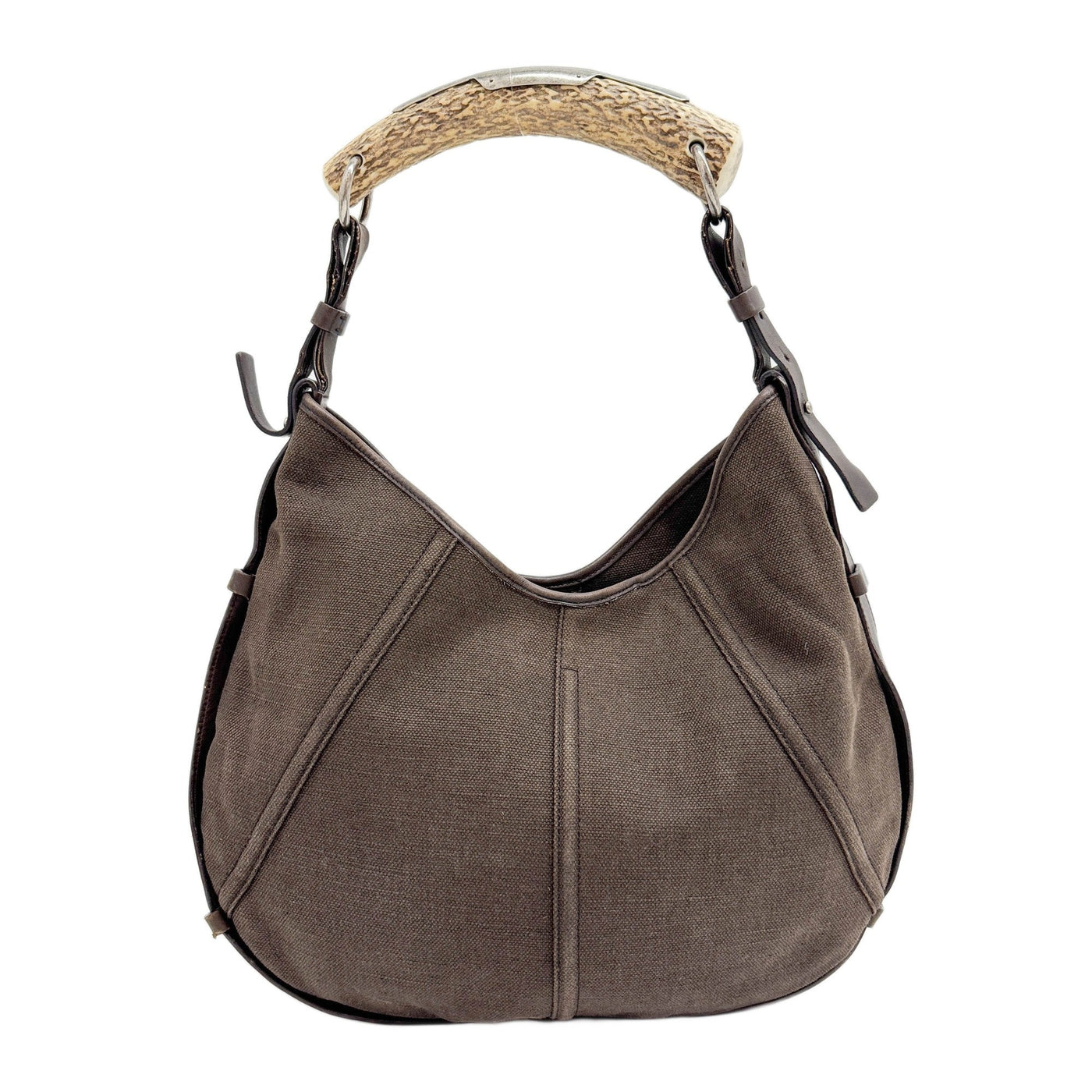 Mombasa Espresso Brown Canvas Shoulder Bag