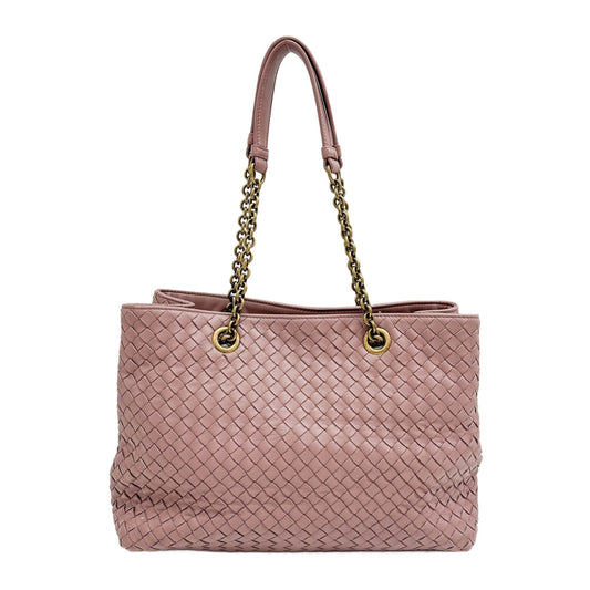 Garda Intrecciato Mauve Purple Leather Shoulder Bag