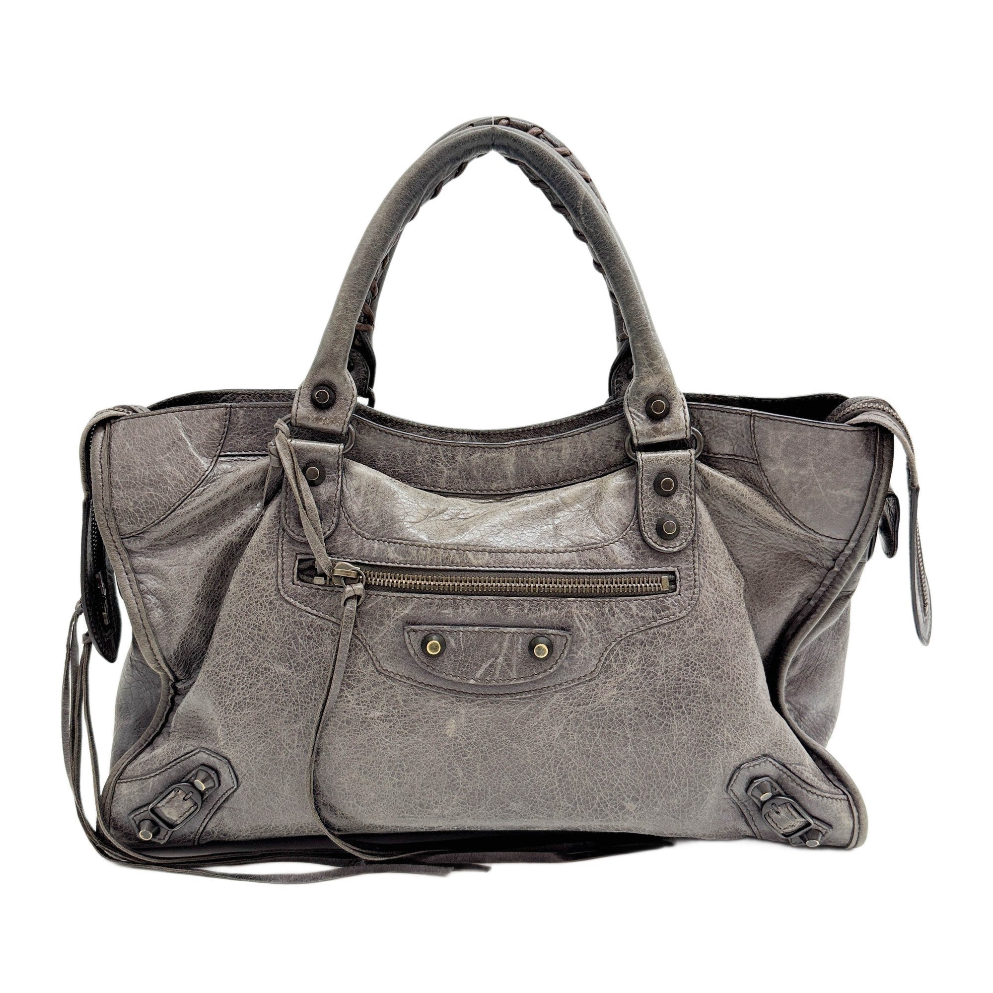 The City Cigar Brown Leather Two Way Bag