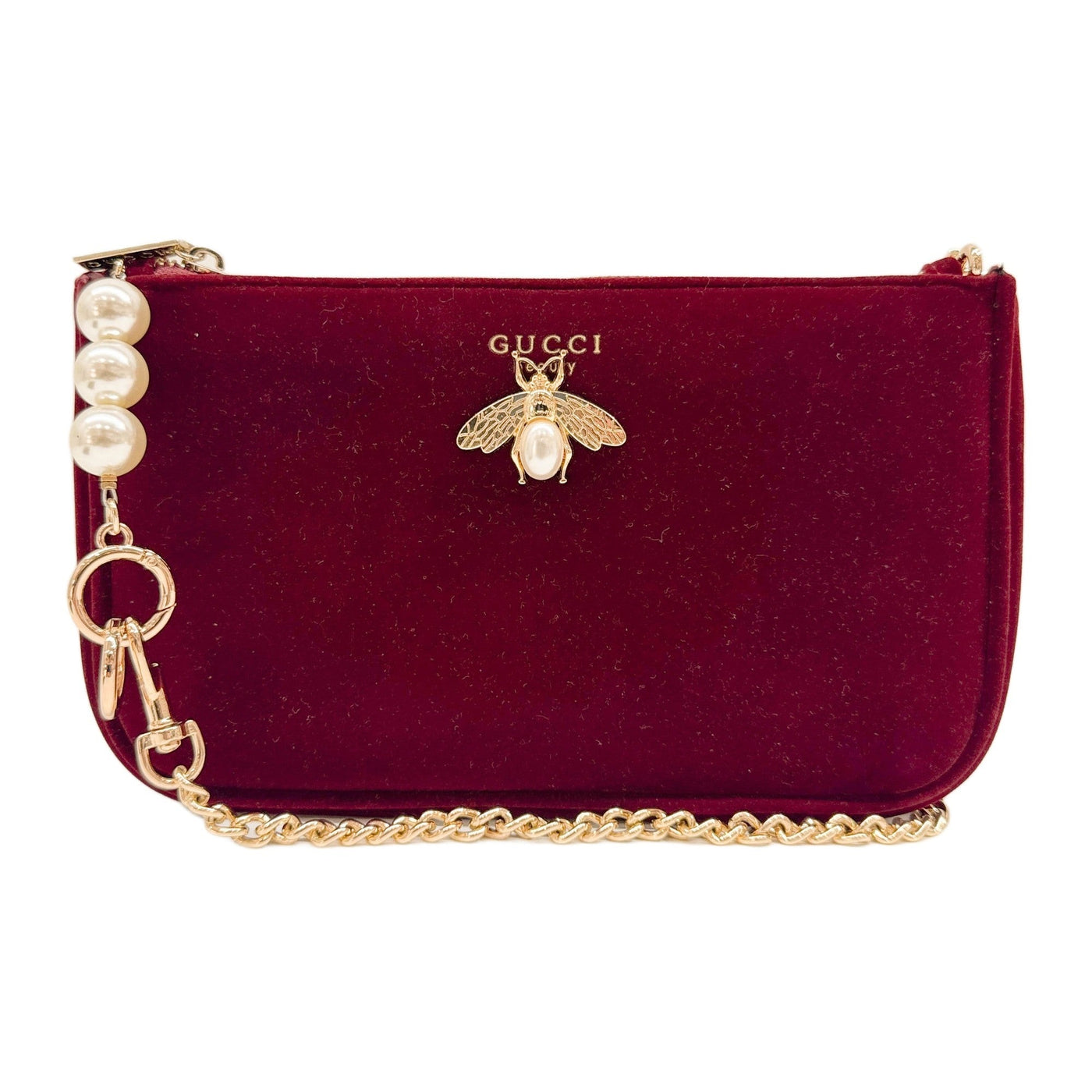 Beauty Bee Charm Merlot Red Polyester Shoulder Bag