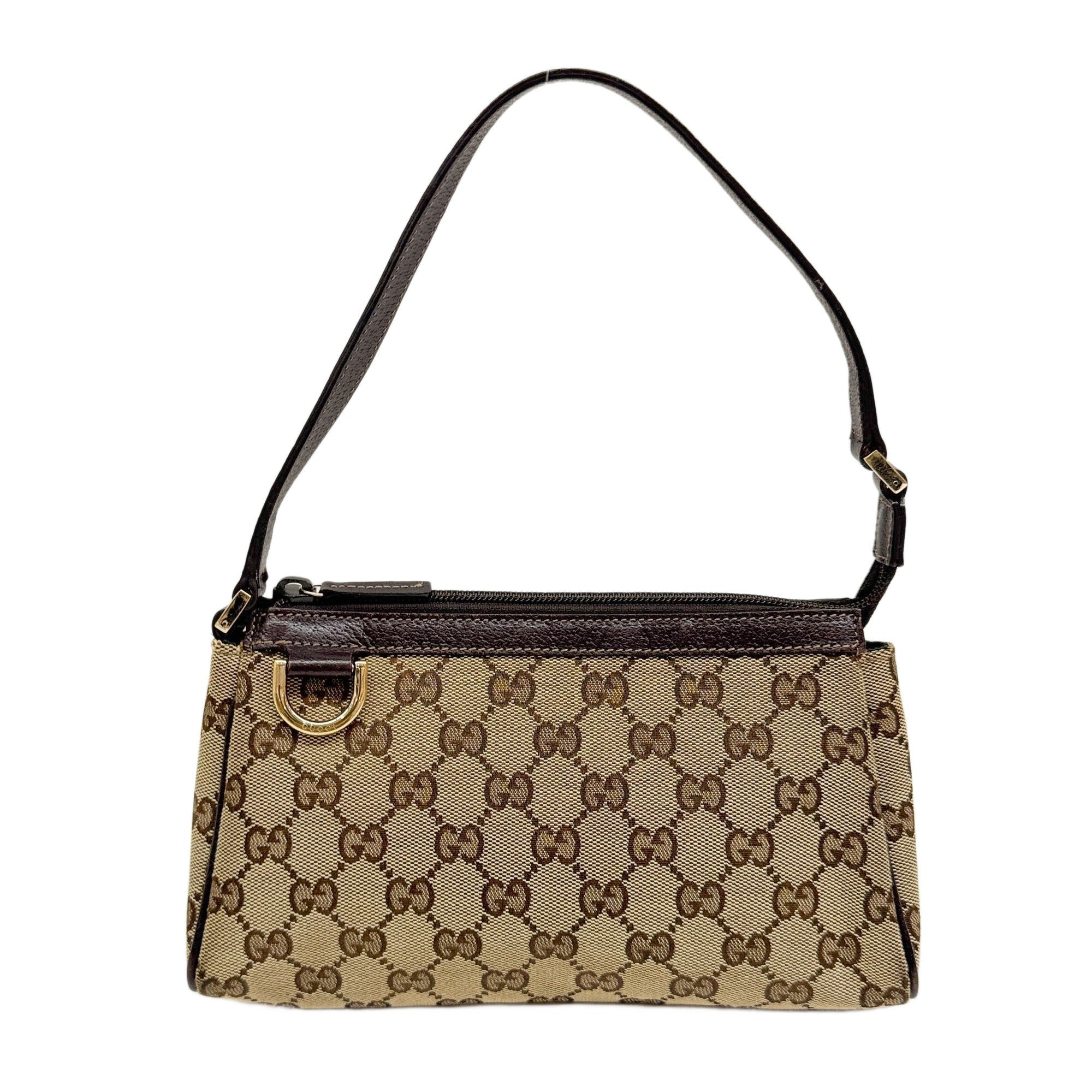 Brown GG Canvas Pouch Shoulder Bag