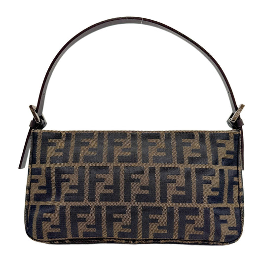 Brown Zucca Canvas Shoulder Bag