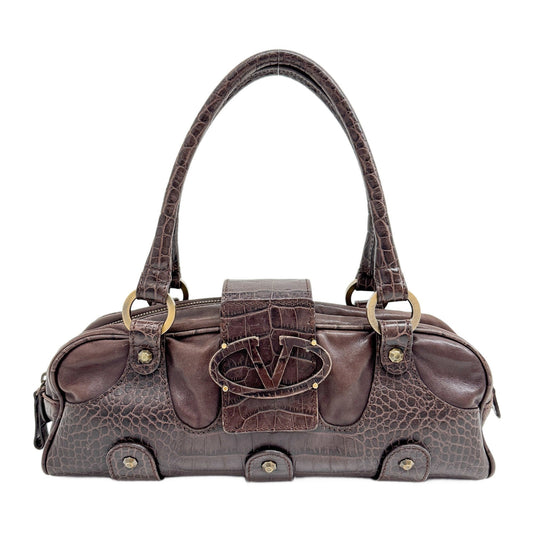 Brown Leather Shoulder Bag