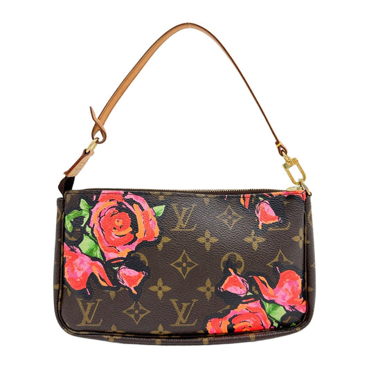 Pochette Accessoire Flower Print Handle Bag
