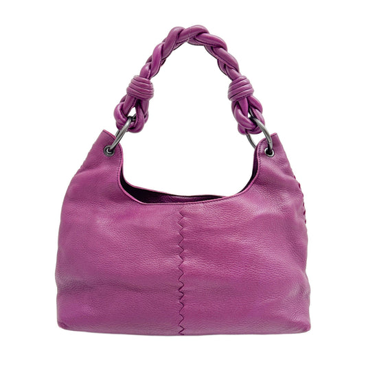 Hop Plum Purple Leather Shoulder Bag