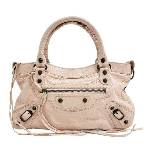 The First Pale Pink Leather Two Way Bag