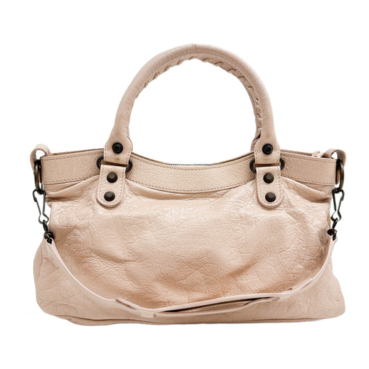 The First Pale Pink Leather Two Way Bag