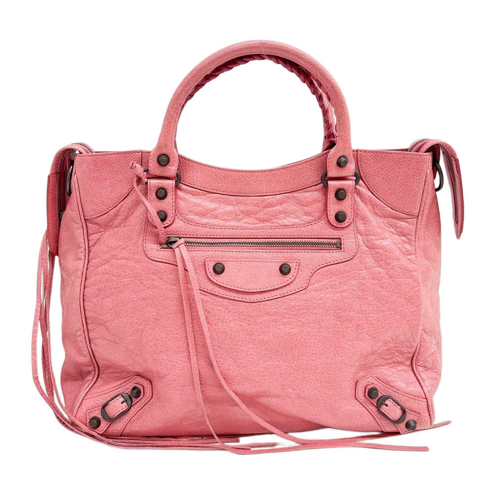 Velo Grenadine Pink Leather Two Way Bag