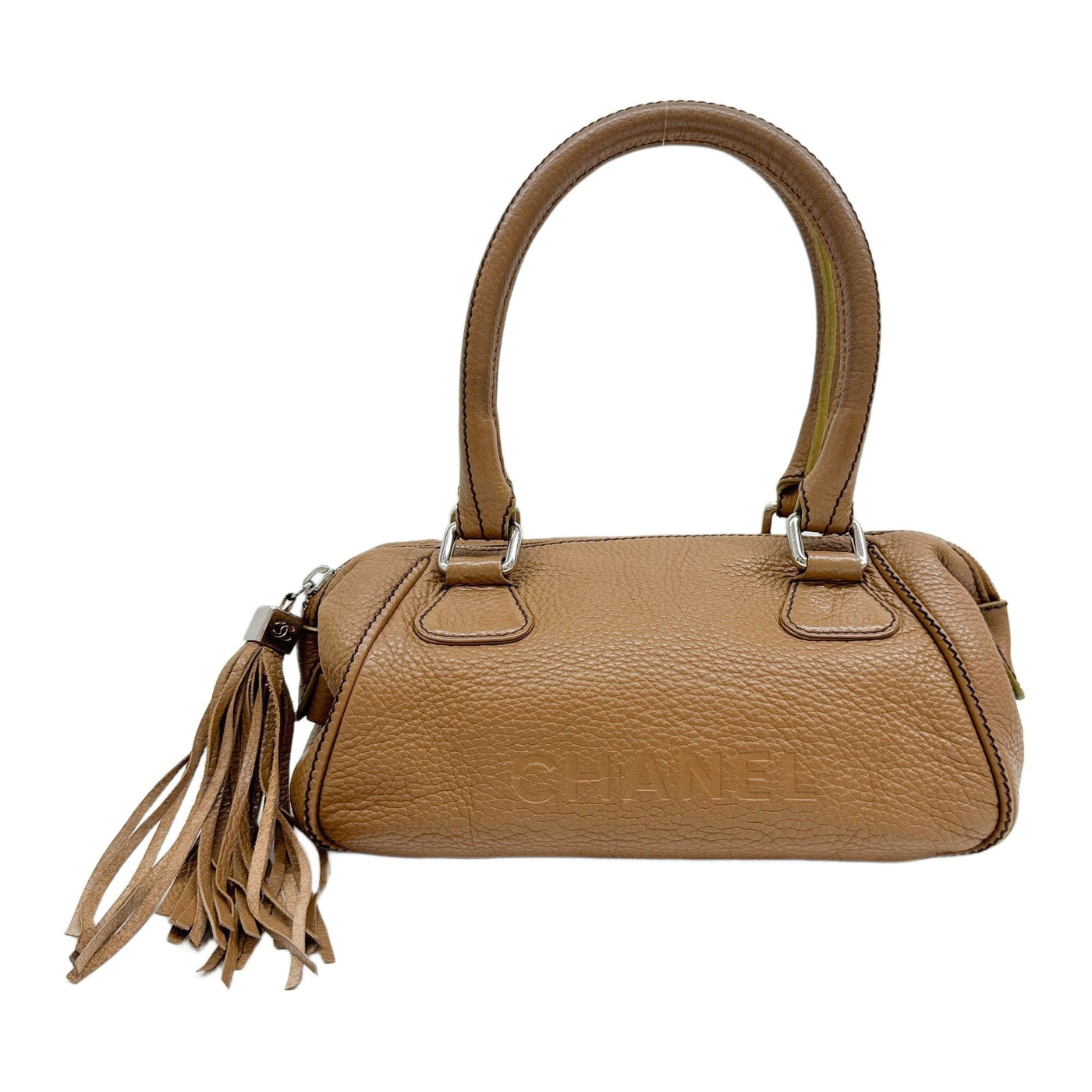 LAX Tassel Bowler 2003 Brown Leather Shoulder Bag