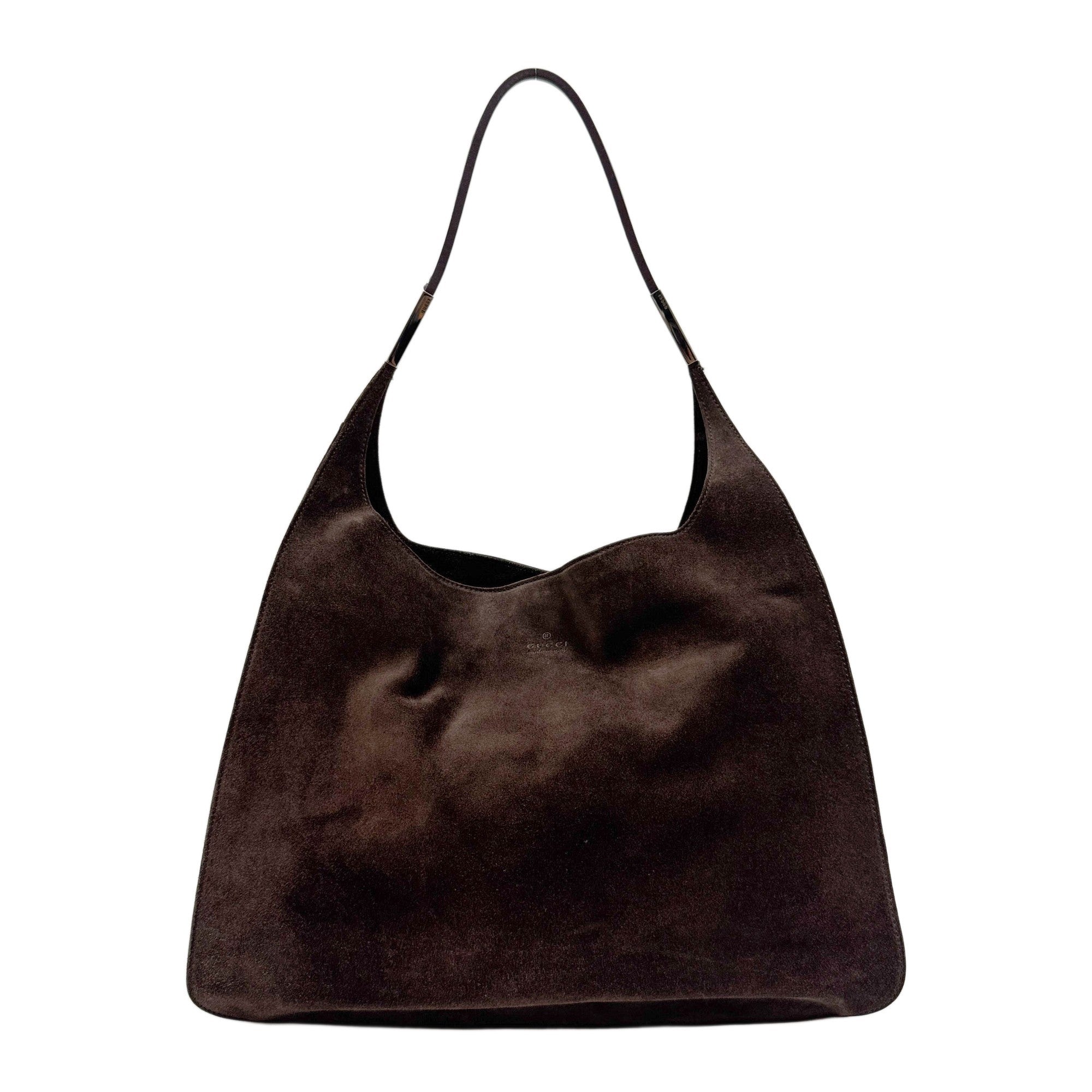Brown Suede Shoulder Bag