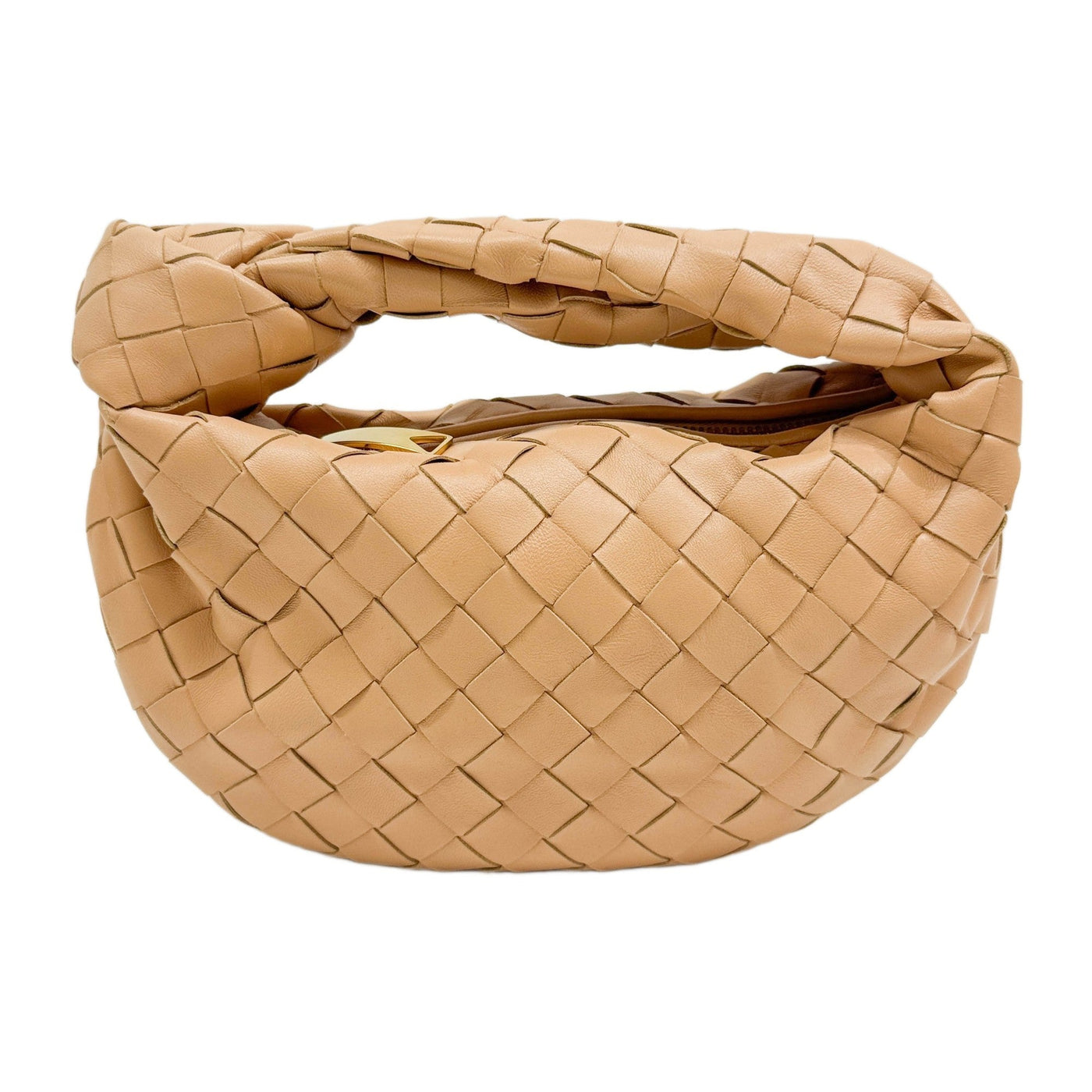 Mini Jodie Beige Leather Hand Bag