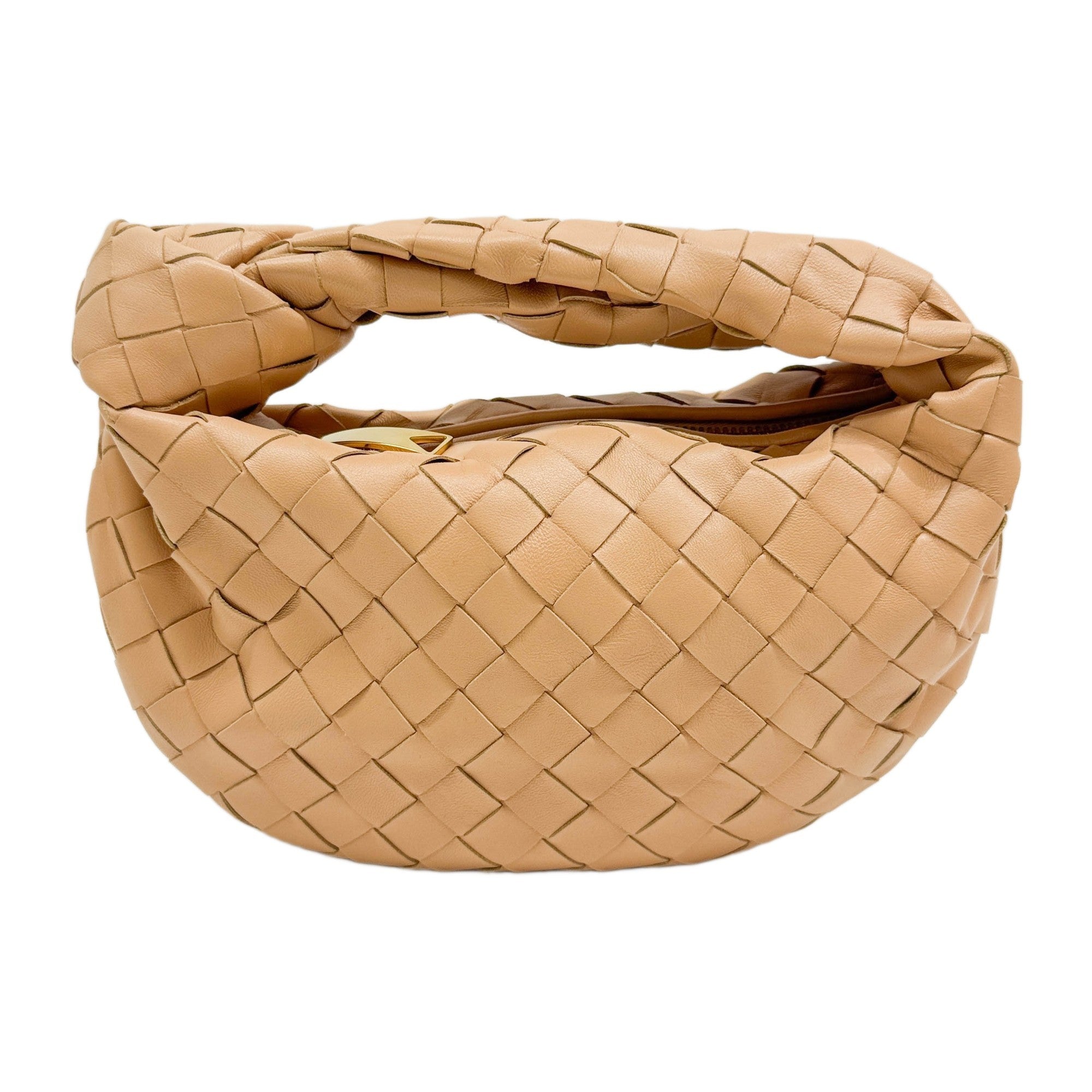 Mini Jodie Beige Leather Hand Bag