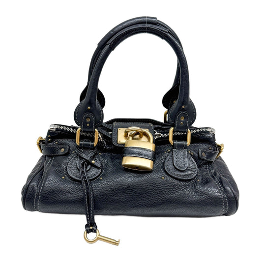 Paddington Black Leather Shoulder Bag