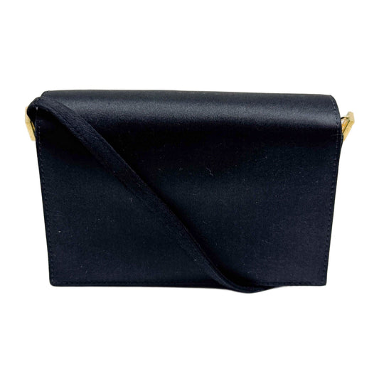 Black Satin Crossbody Bag