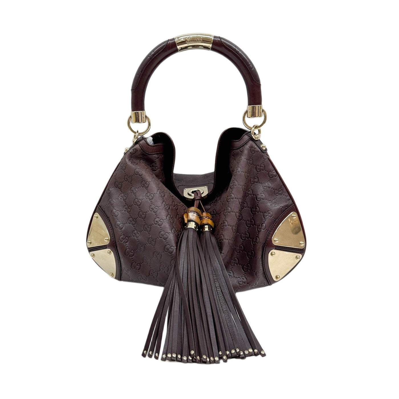 Indy Brown Guccissima Leather Shoulder Bag