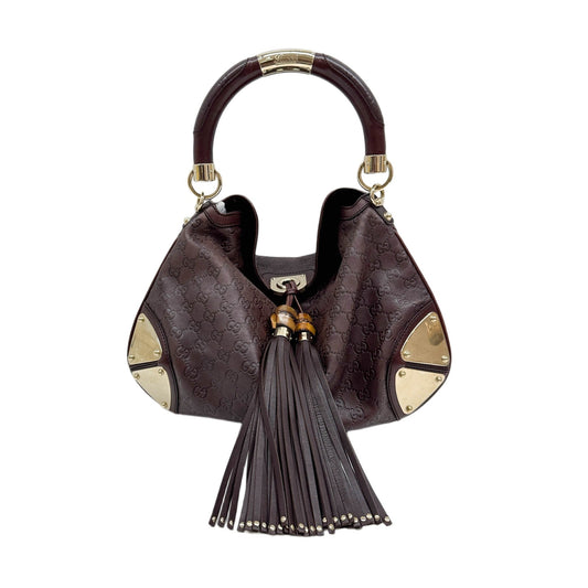Indy Brown Guccissima Leather Shoulder Bag