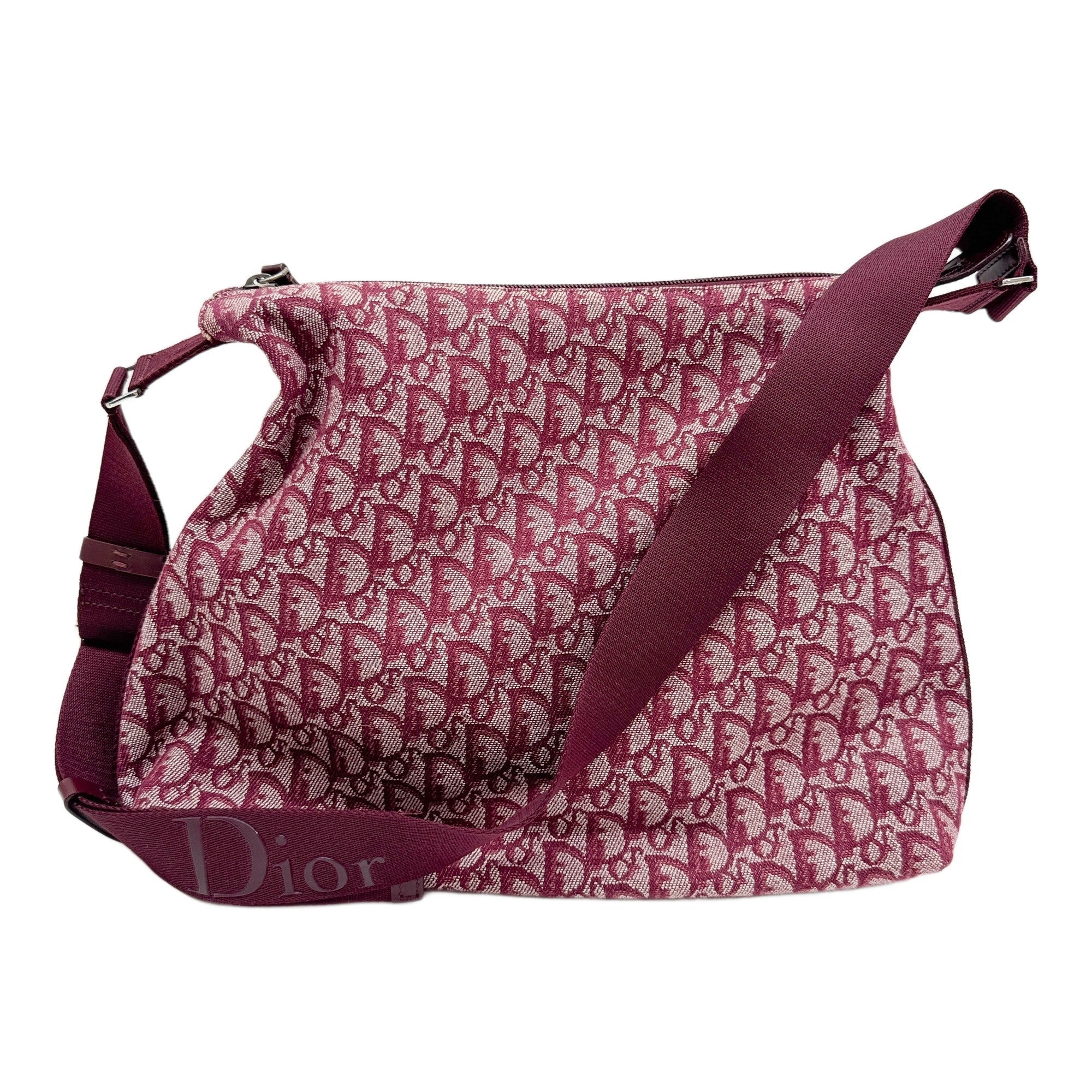 Trotter Red Canvas Crossbody Bag