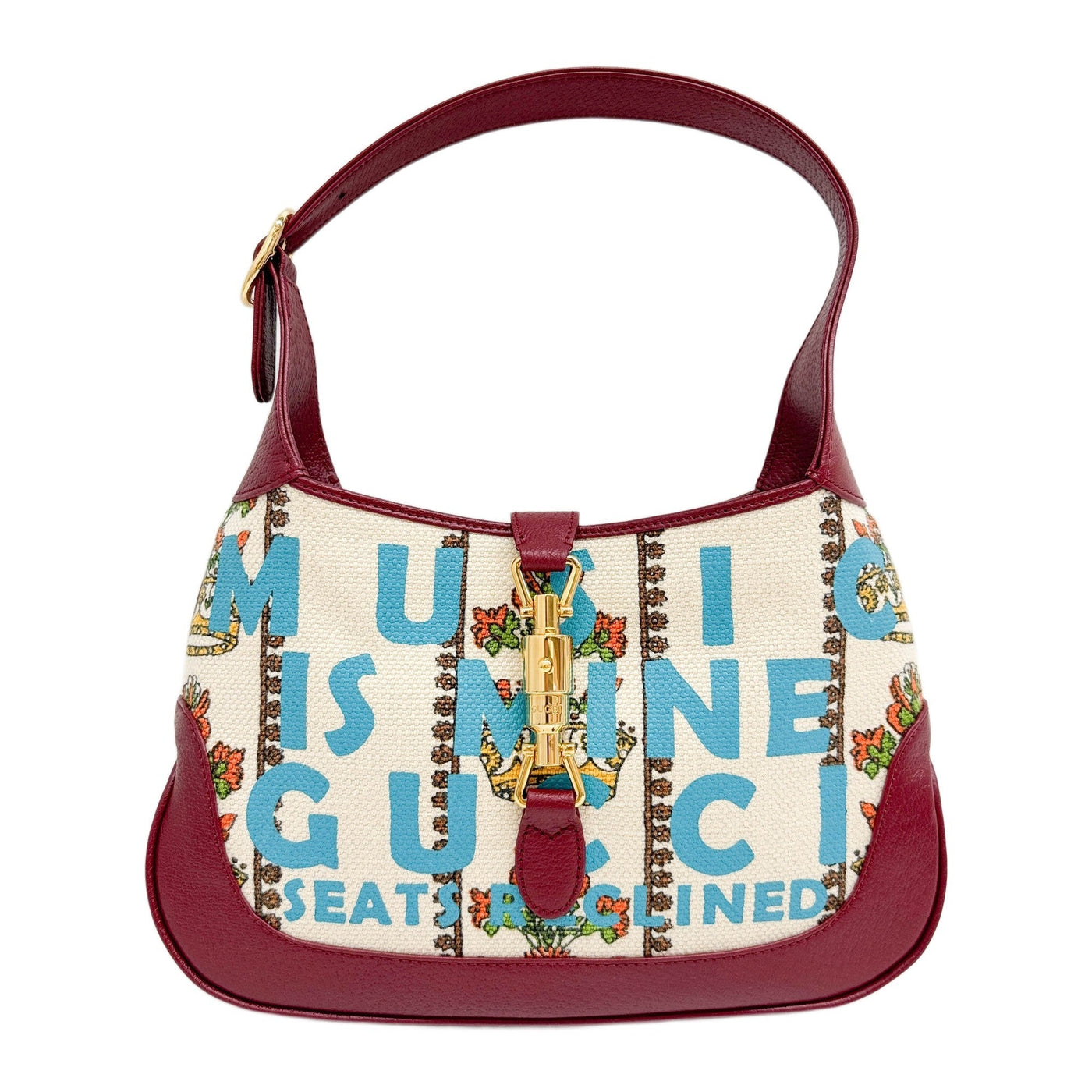 Jackie 1961 100 Centennial Multicolor Music Is Mine Canvas Two Way Bag