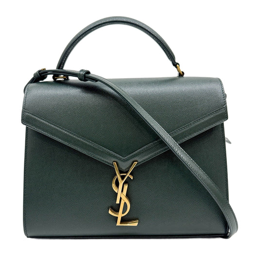 Cassandra Dark Green Leather Two Way Bag