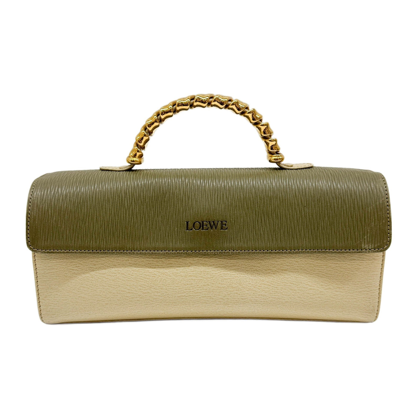 Velazquez Green Leather Hand Bag