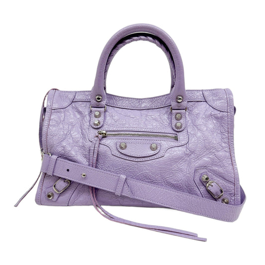 Mini The City Lavender Leather Two Way Bag