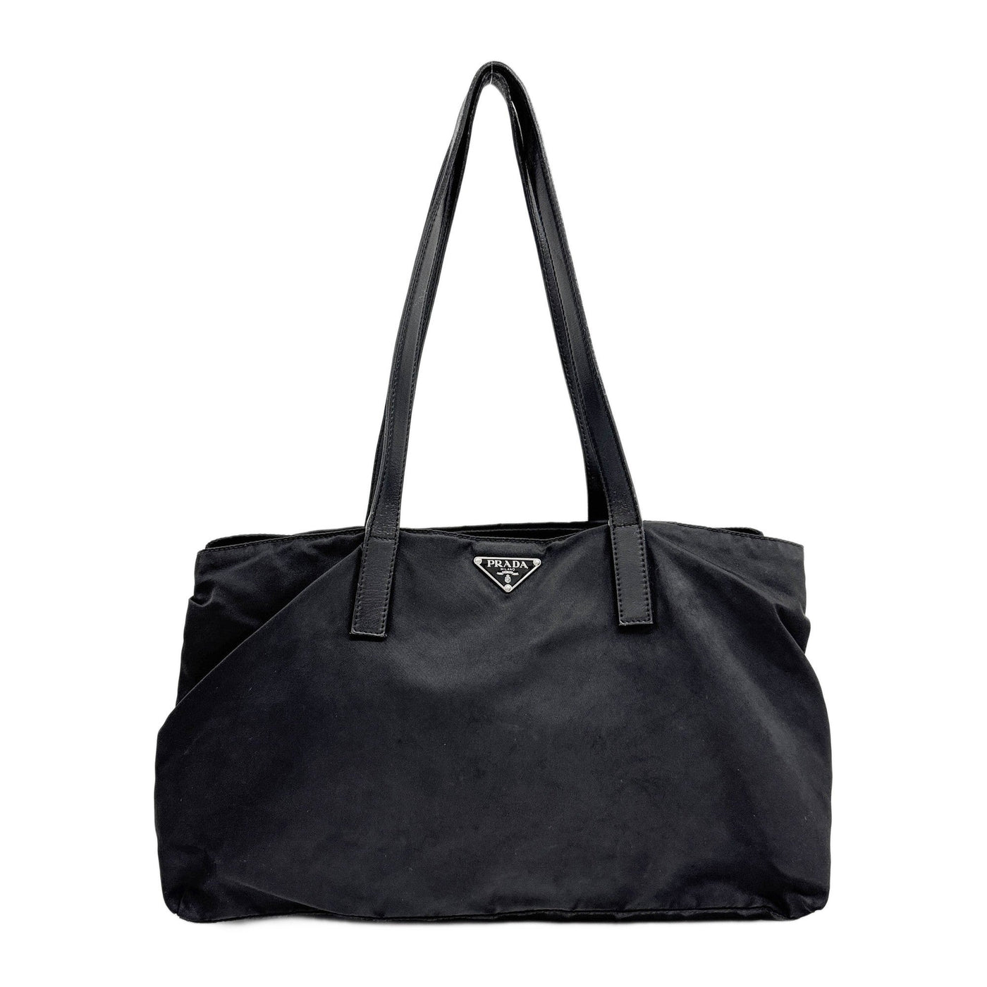 Tessuto Black Nylon Shoulder Bag