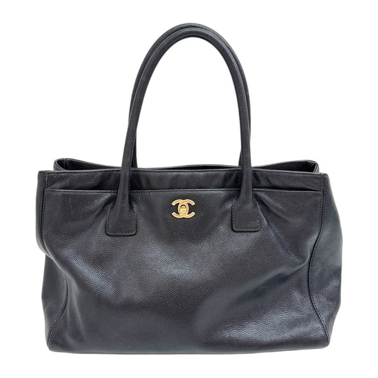 2002 - 2003 Black Leather Tote Handle Bag