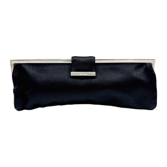 Black Satin Shoulder Bag