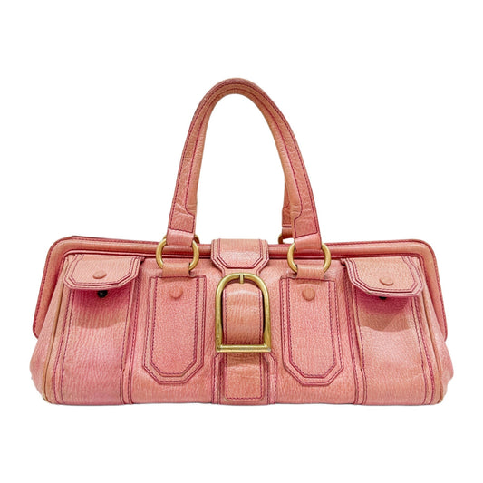 Ella Pink Leather Hand Bag