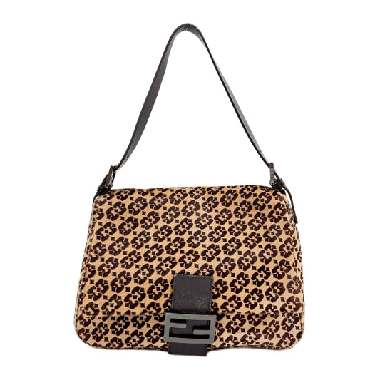 Mamma Baguette Brown Pony Hair Shoulder Bag