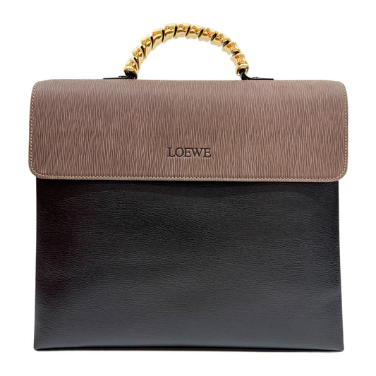 Velazquez Black Leather Two Way Bag