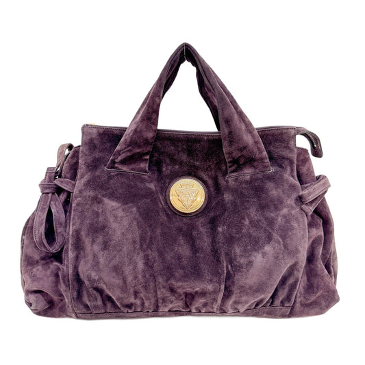 Hysteria Plum Purple Suede Shoulder Bag