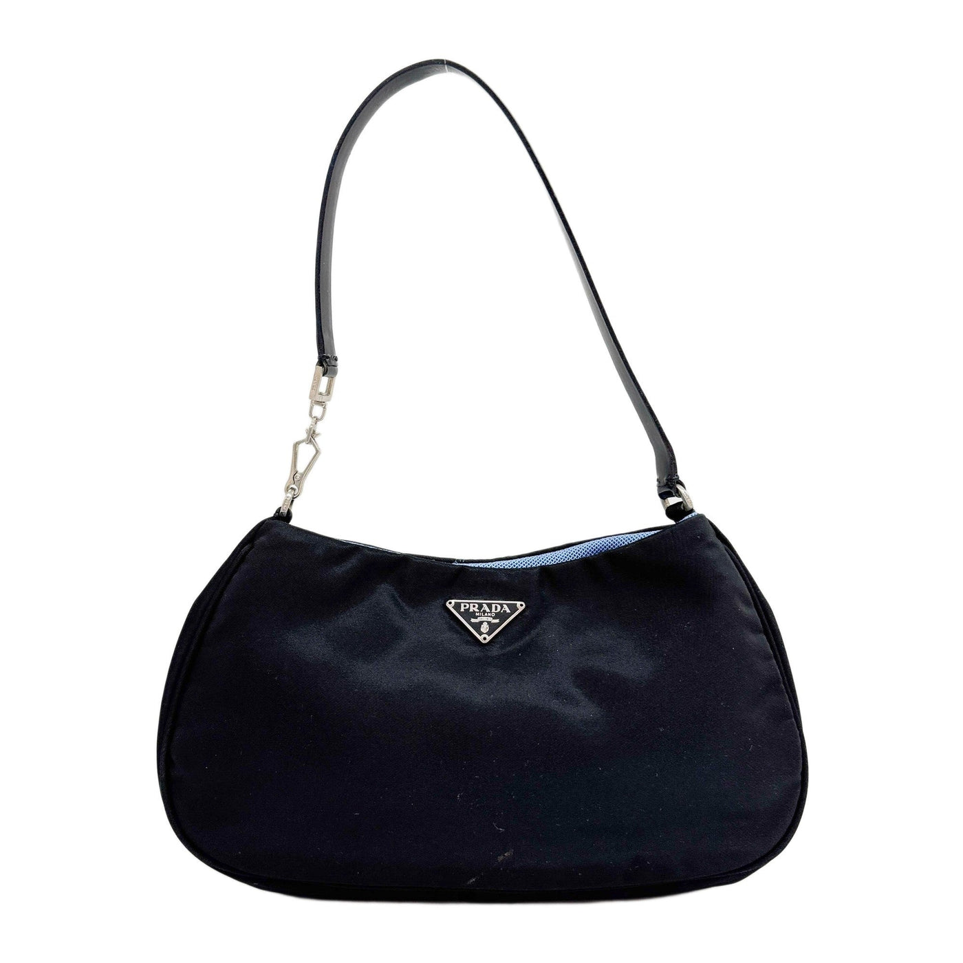 Black Nylon Shoulder Pochette