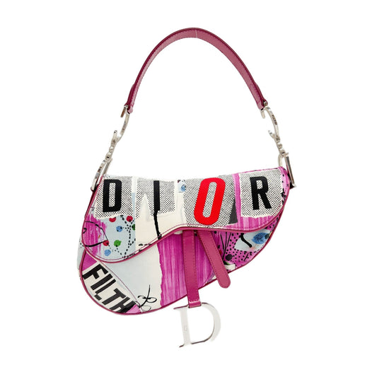 Saddle Filth Mulitcolor Canvas Shoulder Bag