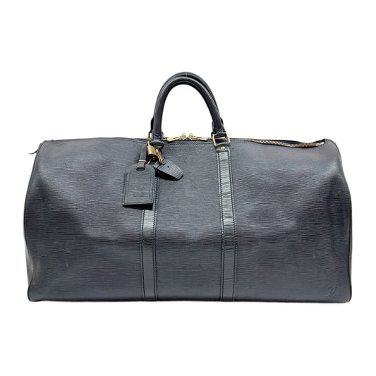 Keepall Black Epi Leather Hand Bag