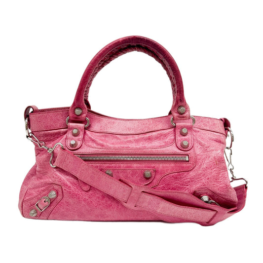 Giant 12 The First Pink Leather Two Way Bag