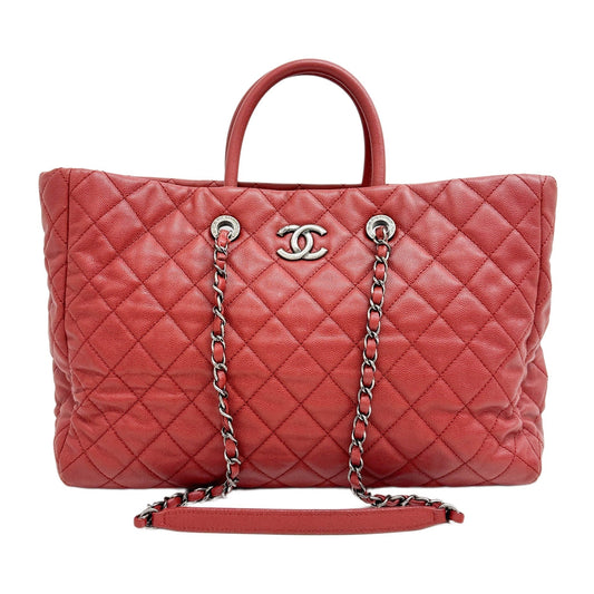 Grand Shopping 2017 Matelasse Terracotta Red Leather Two Way Bag