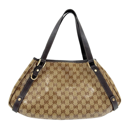 Abbey Brown GG Crystal Shoulder Bag
