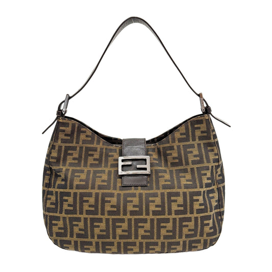 Brown Zucca Canvas Shoulder Bag