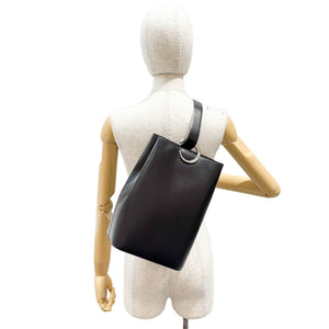 cartier panther panthere leather black sling bag backpack Panthere Black Leather Shoulder Sling Bag