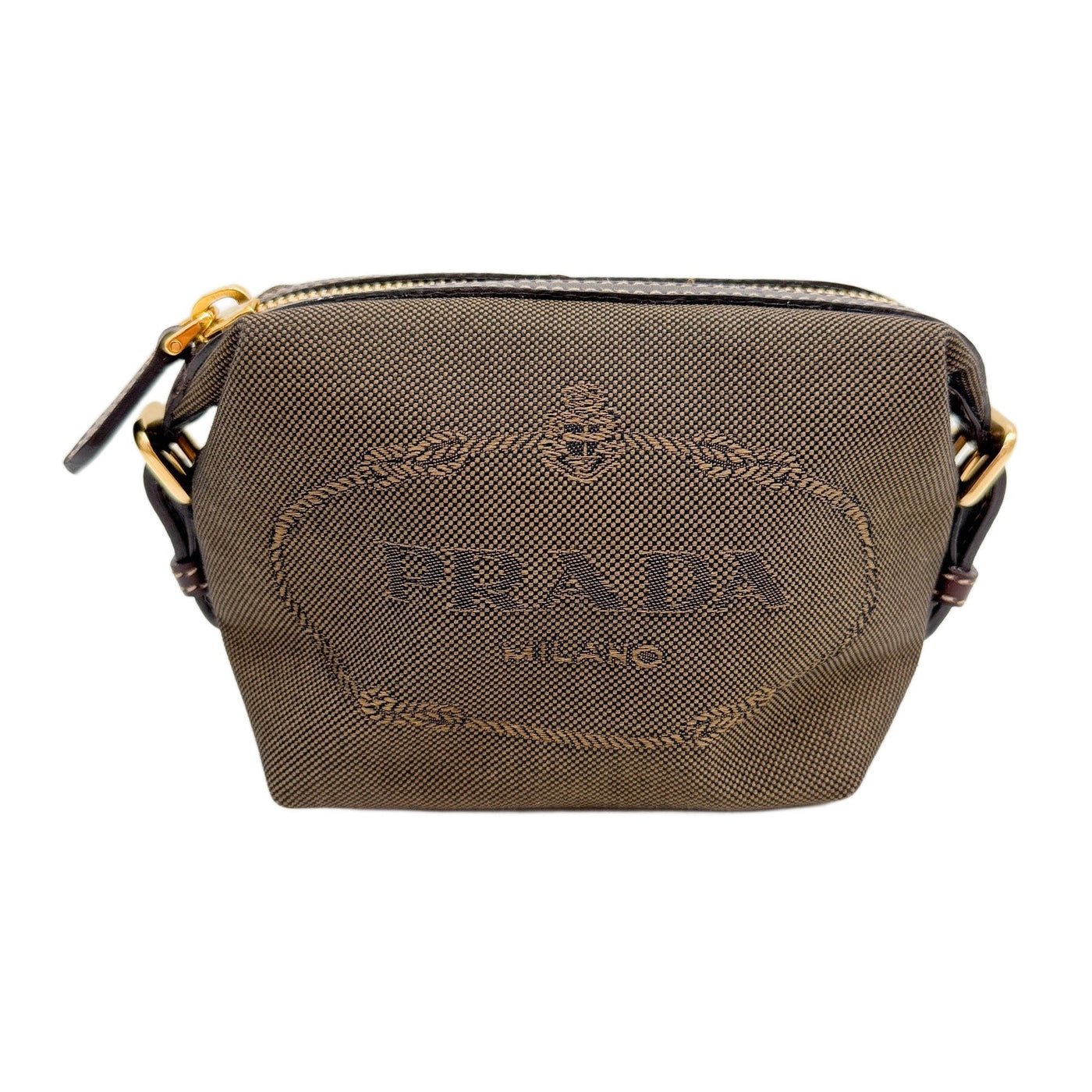 Mini Pouch Brown Canvas Bag