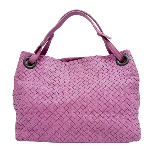 Garda Intrecciato Lavender Leather Shoulder Bag