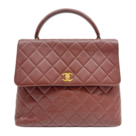 Kelly 1996-1997 Matelasse Brown Leather Hand Bag