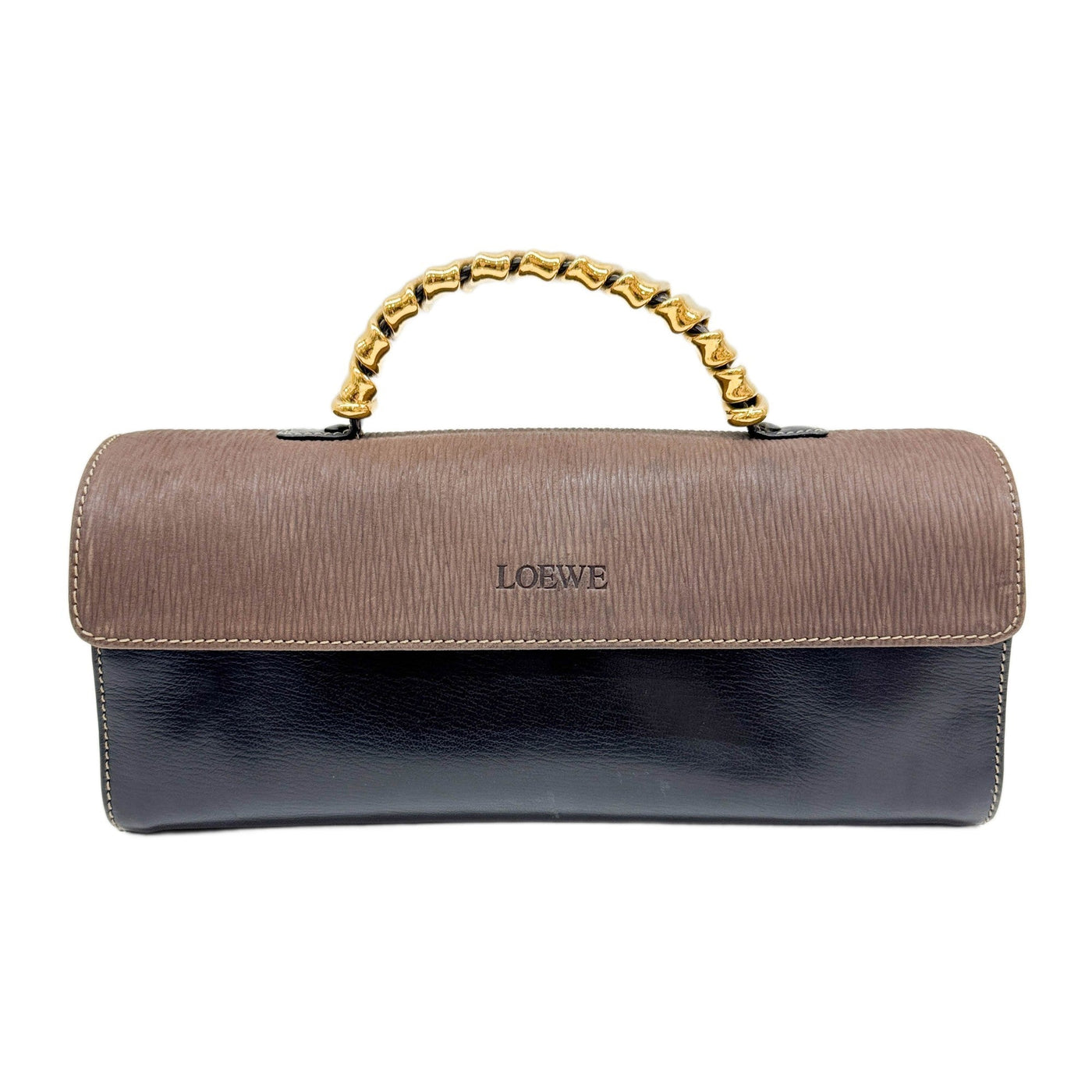 Velazquez Black Leather Hand Bag