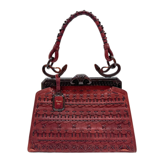Samourai 1947 Bordeaux Red Leather Hand Bag